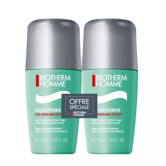 Biotherm Men Aquapower Anti-Perspirant 48H 2x75ml